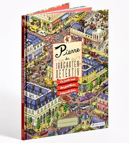Pierre, der Irrgarten-Detektiv: Die Suche nach dem gestohlenen Labyrinth-Stein - XXL-Suchbilderbuch für Kinder ab 6 mit fantastischen Irrgärten zum Rätseln