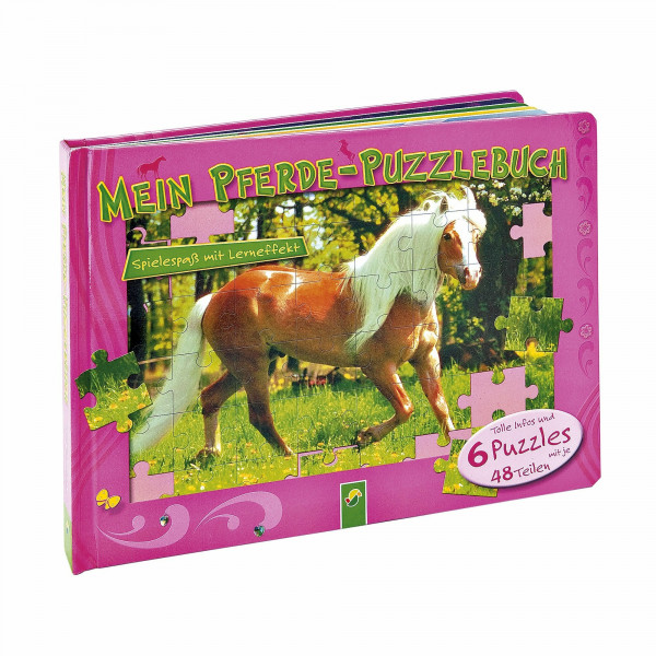 Mein Pferde-Puzzlebuch: Spielespaß mit Lerneffekt. Tolle Infos und 6 Puzzles mit je 48 Teilen