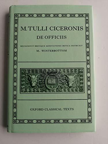 De Officiis (Oxford Classical Texts)