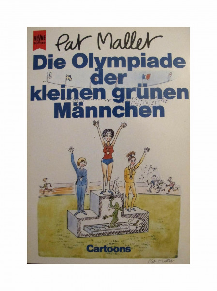 Die Olympiade der kleinen grünen Männchen. Cartoons.