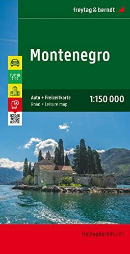 Montenegro, Autokarte 1:150.000, Top 10 Tips: Toeristische wegenkaart 1:150 000