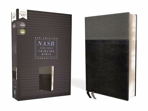 NASB, Thinline Bible, Leathersoft, Black, Red Letter, 1995 Text, Comfort Print: New American Standard Bible, Thinline Bible, Black, Comfort Print, Red Letter Edition, 1995 Text