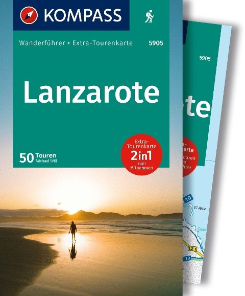 KOMPASS Wanderführer Lanzarote, 50 Touren mit Extra-Tourenkarte