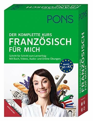 PONS Französisch für mich: Der komplette Sprachkurs mit Buch, Videos, Audio- und Online-Übungen.: Der komplette Sprachkurs. Schritt für Schritt zum ... Mit Buch, Videos, Audio- und Online-Übungen