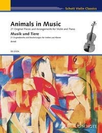 Musik und Tiere. Violine und Klavier.