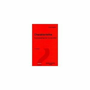 Charakteristika homöopathischer Arzneimittel, Bd.1