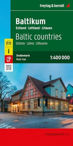 freytag & berndt Straßenkarte Baltikum 1:400.000: Baltische Staaten, Estland - Lettland - Litauen