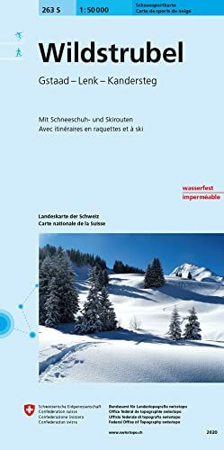 263S Wildstrubel Schneesportkarte: Gstaad - Lenk - Kandersteg (Skitourenkarten 1:50 000)