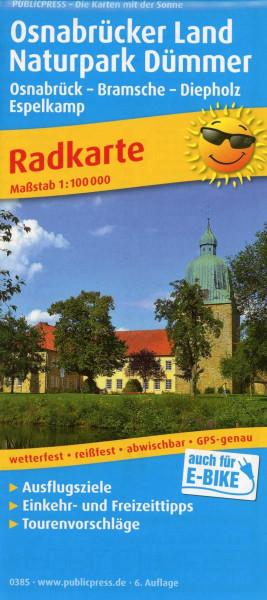 Osnabrücker Land - Naturpark Dümmer, Osnabrück - Bramsche - Diepholz - Espelkamp 1:100 000