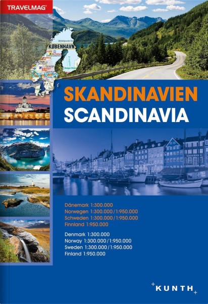 Reiseatlas Skandinavien 1:300 000 / 1:950 000