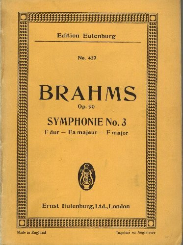 Sinfonie Nr. 3 F-Dur: op. 90. Orchester. Studienpartitur. (Eulenburg Studienpartituren)