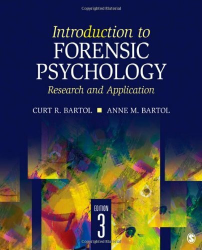 Sage Publications Inc Introduction To Forensic Psychology, Research And Application