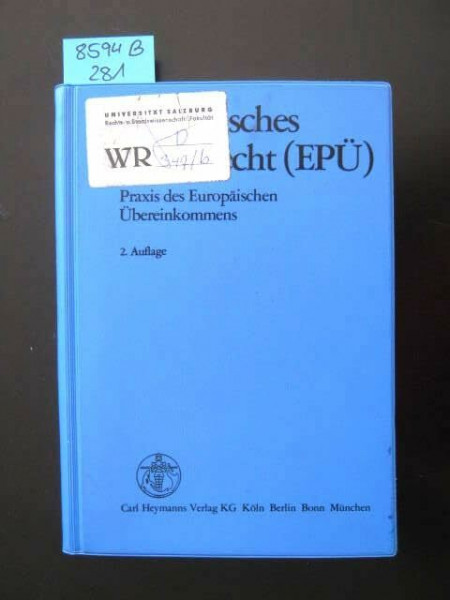 Europäisches Patentrecht