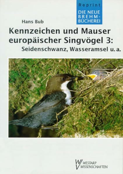 Kennzeichen und Mauser europäischer Singvögel: KENNZ. U. MAUSER EUROP. 3 SINGVÖGEL: Seidenschwanz, Wasseramsel, Zaunkönig, Braunellen, Spötter, ... Troglodytidae, Prunellidae, Sylviidae I