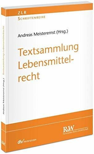Textsammlung Lebensmittelrecht (Datenschutzberater)