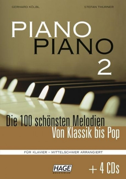 Piano Piano 2 mittelschwer (mit 4 CDs)