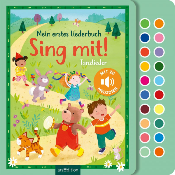 Sing mit! Tanzlieder: Mein erstes Liederbuch mit 20 Melodien | Hochwertiges Liederbuch mit leicht auslösbaren Melodien von 20 beliebten Kinderliedern zum Hören, Tanzen und Mitsingen