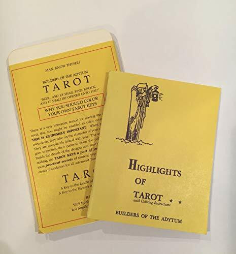 Highlights of Tarot/Boxed Set 78 Uncolored Tarot Cards and Booklet (BOXED WITH MAJOR AND MINOR TAROT CARDS)