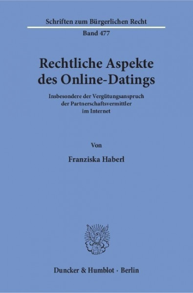 Rechtliche Aspekte des Online-Datings