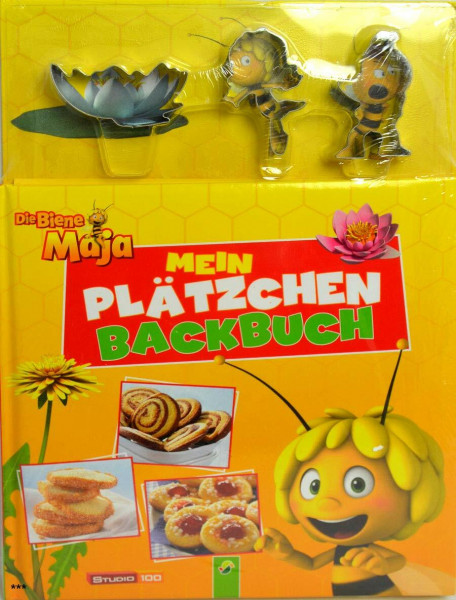 Die Biene " Maja Mein Plätzchen Backbuch " 19065 mit verschiedenen Ausstechformen für Kinder. Einfache Backrezepte. Kinderbackbuch mit bunten Bildern