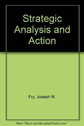 Strategic Analysis and Action, Canadian Edition