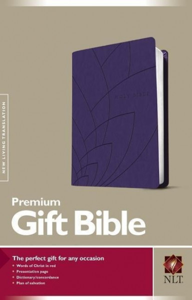 NLT Premium Gift Bible, Purple