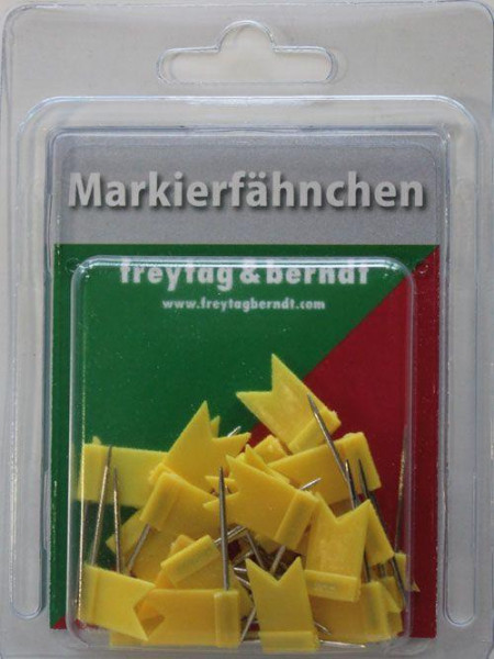 Pin Fähnchen gelb