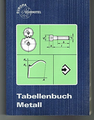 Tabellenbuch Metall (mit Formelsammlung) (Europa-Fachbuchreihe für metallverarbeitende Berufe)
