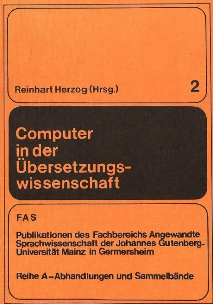 Computer in der Übersetzungswissenschaft