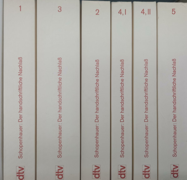 Der handschriftliche Nachlaß in 5 Bänden