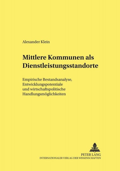 Mittlere Kommunen als Dienstleistungsstandorte