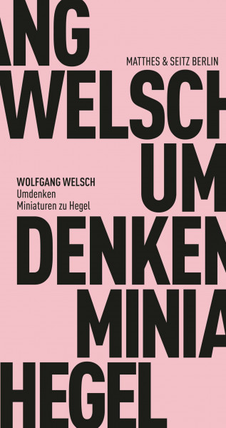 Umdenken: Miniaturen zu Hegel (Fröhliche Wissenschaft)