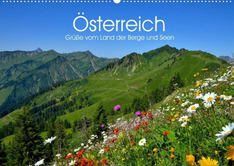 Österreich. Grüße vom Land der Berge und Seen (Wandkalender 2022 DIN A2 quer)