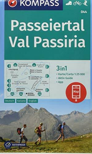 KOMPASS Wanderkarte Passeiertal, Val Passiria: 3in1 Wanderkarte 1:25000 mit Aktiv Guide inklusive Karte zur offline Verwendung in der KOMPASS-App. ... Skitouren. (KOMPASS-Wanderkarten, Band 44)