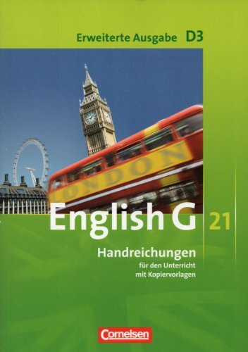 English G 21, Handreichungen für den Unterricht mit Kopiervorlagen, D3, Erweiterte Ausgabe