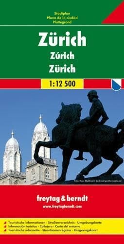 Freytag Berndt Stadtpläne : Zürich (City Map): Stadtplan. Touristische Informationen, Straßenverzeichnis, Umgebungskarte