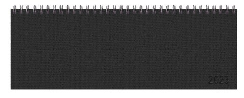 Tischquerkalender Professional Premium schwarz 2023