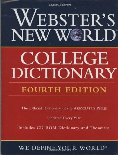 Webster's New World College Dictionary, 4th Edition (Thumb-Indexed and includes CD-ROM Dictionary an