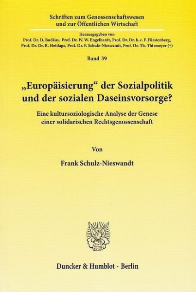 "Europäisierung" der Sozialpolitik und der sozialen Daseinsvorsorge?