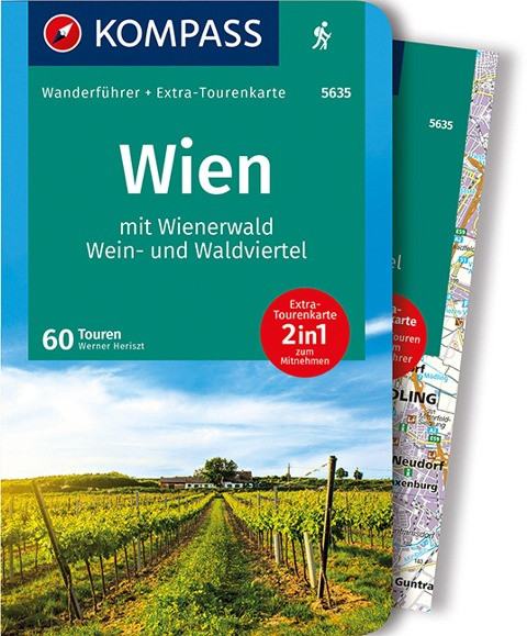 KOMPASS Wanderführer 5635 Wien mit Wienerwald, Wein- und Waldviertel