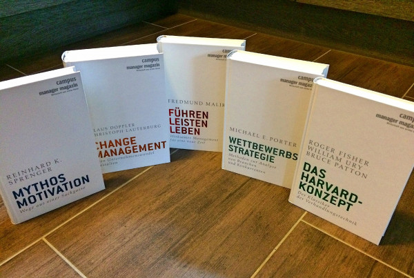 Führungsklassiker: Mythos Motivation; Führen, leisten, leben; Wettbewerbsstrategie; Change Management; Das Harvard-Konzept