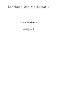 Analysis I