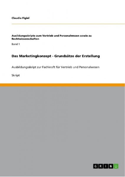 Das Marketingkonzept - Grundsätze der Erstellung