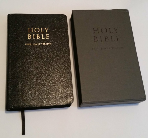 KJV BLACK LEATHER BIBLE