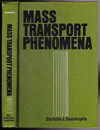 Mass Transport Phenomena