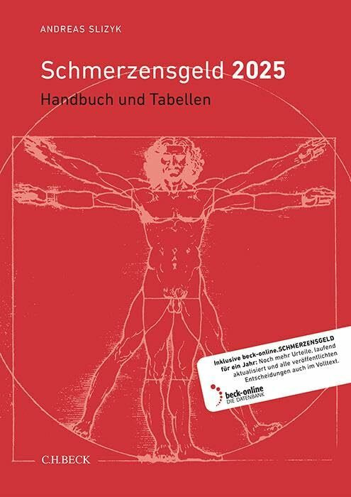 Schmerzensgeld 2025: Handbuch und Tabellen