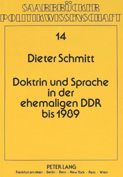 Doktrin und Sprache in der ehemaligen DDR bis 1989