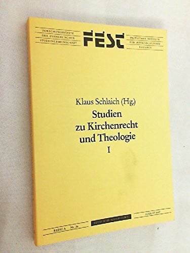 Studien zu Kirchenrecht und Theologie (Texte und Materialien der Forschungsstätte der Evangelischen Studiengemeinschaft)