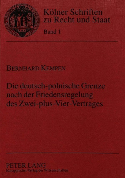 Die deutsch-polnische Grenze nach der Friedensregelung des Zwei-plus-Vier-Vertrages