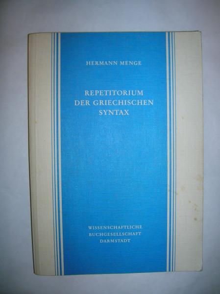 Repetitorium der griechischen Syntax